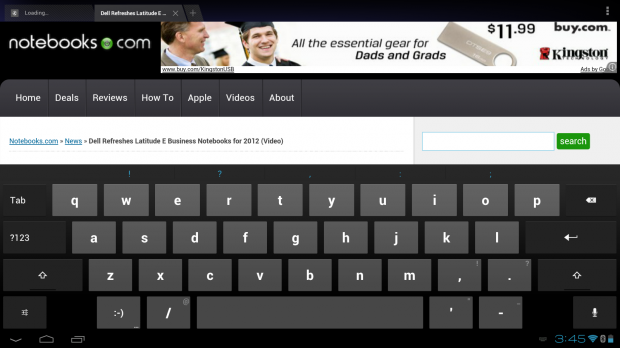 Toshiba Excite 13 Review - Keyboard