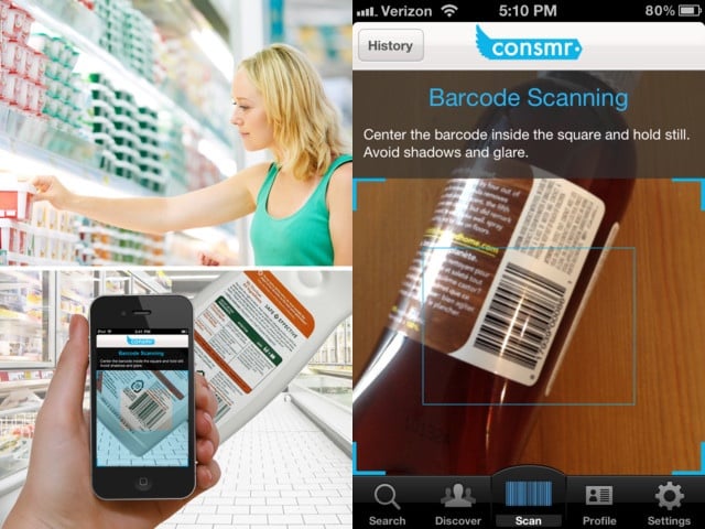 consmr barcode scanning for ipHone