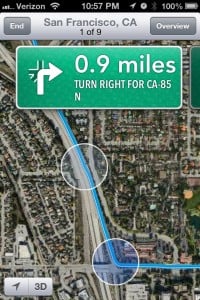 iOS 6 Hands On - Turn by Turn directions