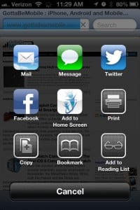 Better sharing in iOS 6