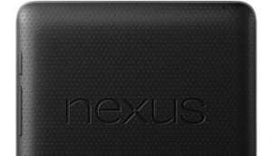 Nexus 7 back - no camera