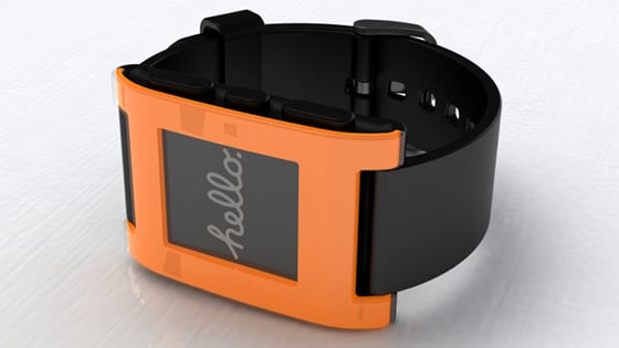 Pebble Smart Watch orange