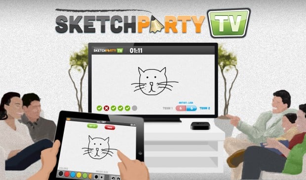 SketchParty TV is a fun, new party game for the iPad & Apple TV.