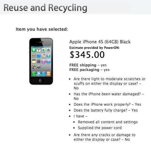 Apple iPhone Recyclting iPhone Trade In