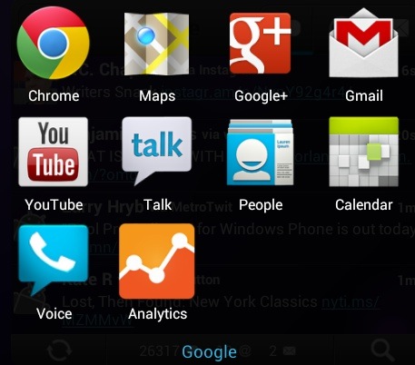 Nexus 7 Apps - Google Apps