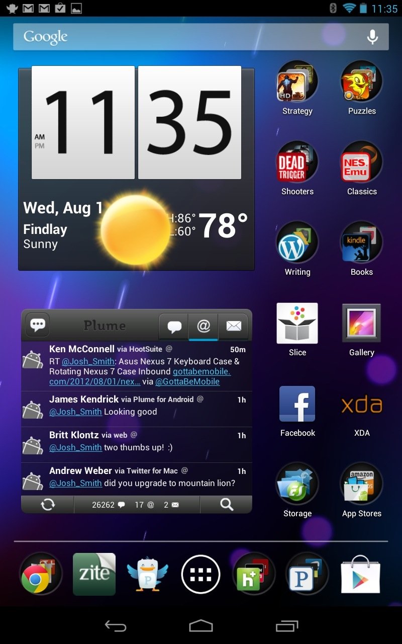 Nexus 7 HomeScreen 1