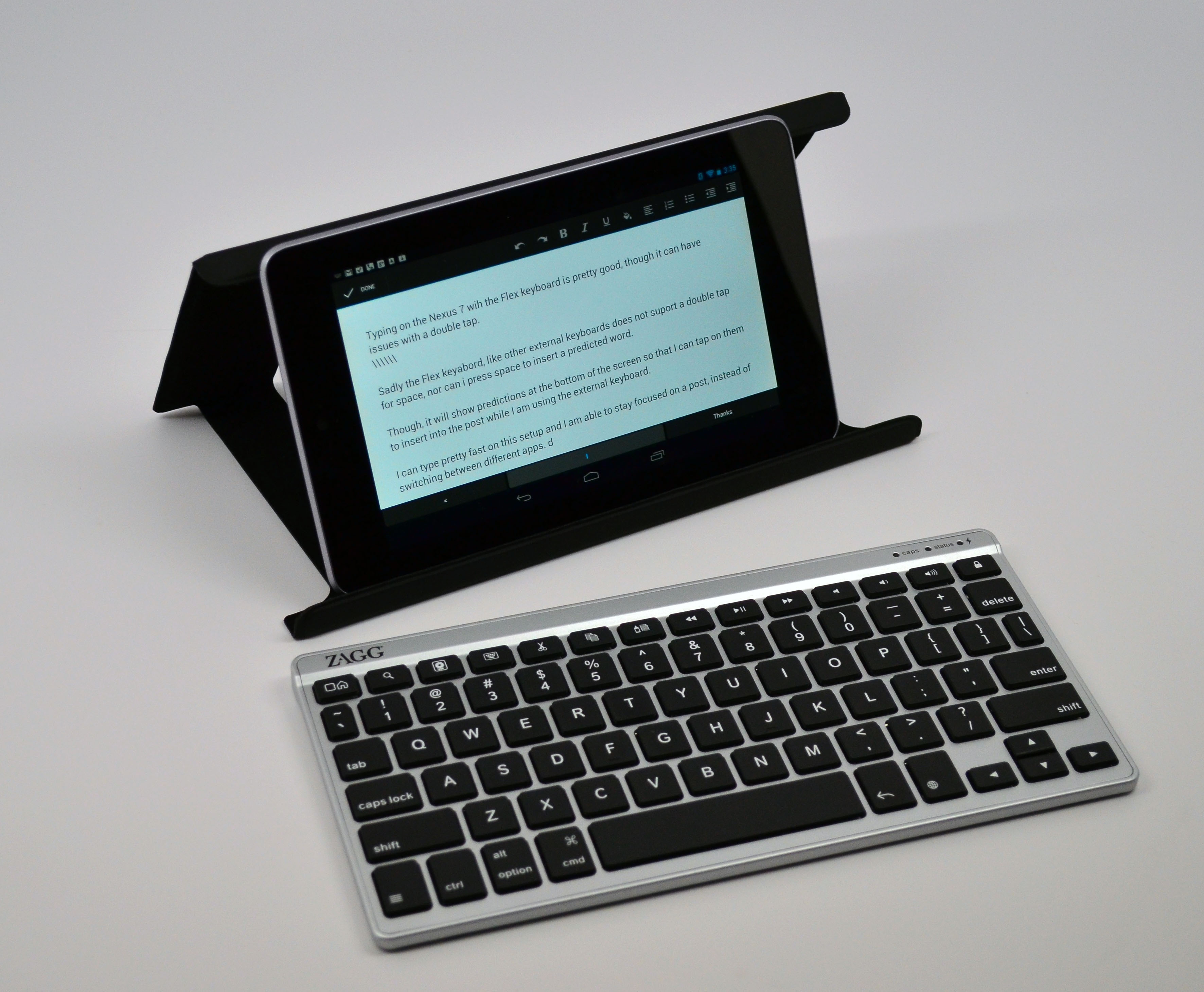 Zagg Flex Keyboard Review - Nexus 7 use