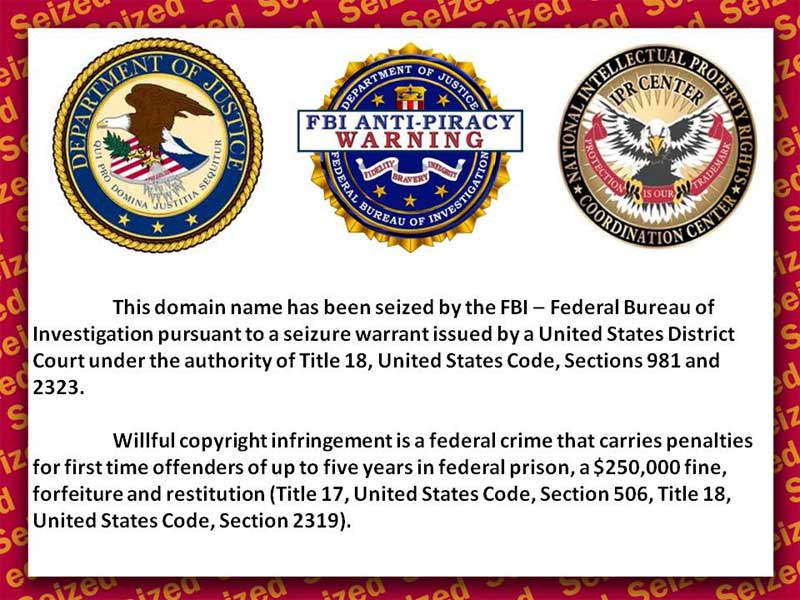 anti-piracy warning