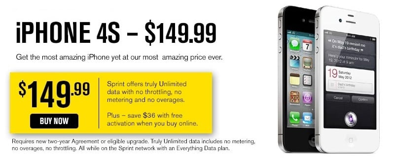 iPhone 4S sale at Sprint - iPhone 5 release