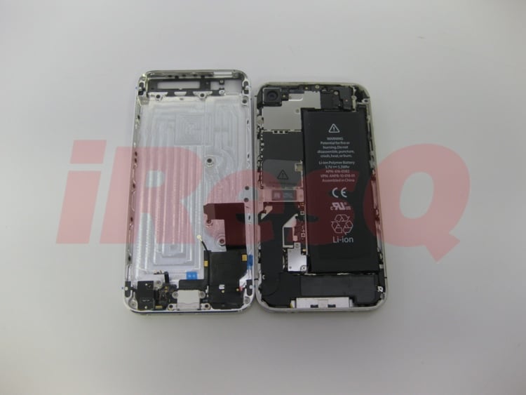 iPhone 5 parts assembled