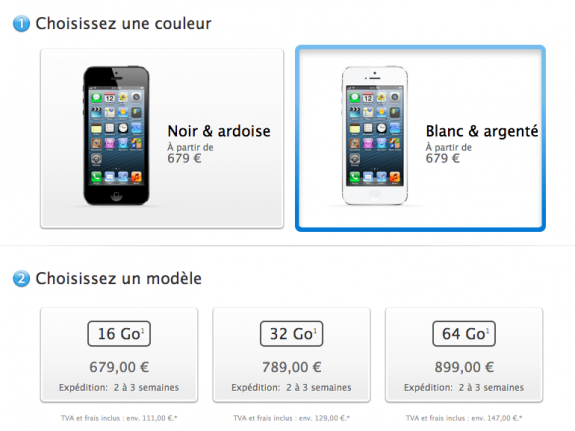 France iPhone 5 Sold Out