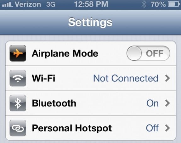How to use personal hotspot in iOS - iPhone 5 - new iPhone- 1