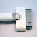 Lighting Connector vs. 30 Pin Dock Connector - Size comparison