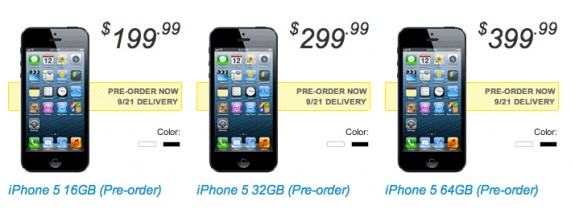 Sprint iPhone 5 pre-orders