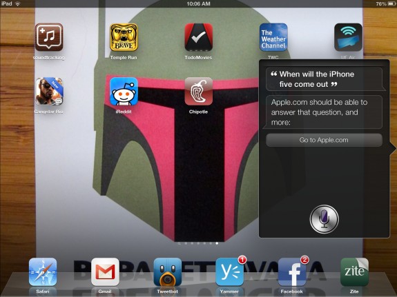 iPad Siri iOS 6
