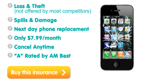 iPhone 5 insurance loss theft