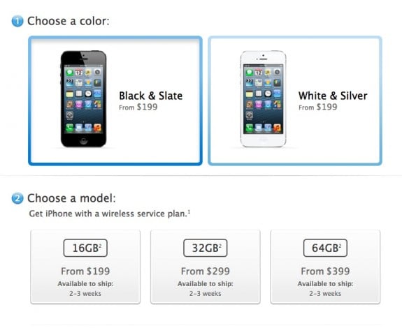 iPhone 5 pre-order 2 million October