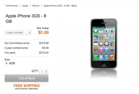 iPhone3GS out of Stock - iPhone 5