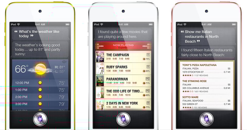 iPod touch with Siri