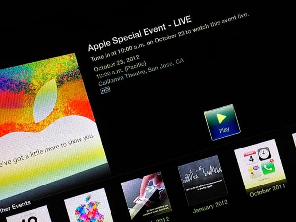 Apple Live Event on Apple TV