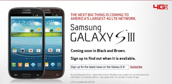 Galaxy S III Black or Brown Verizon