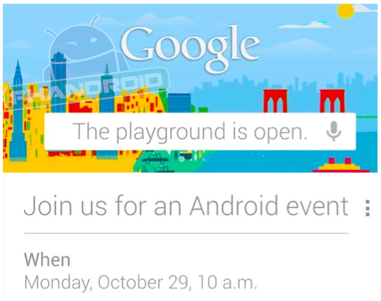 Google-Andorid-event-invite-Oct-29