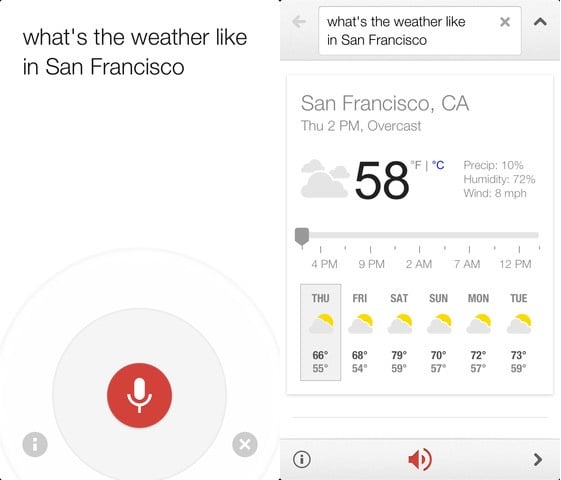 Google Now for iPhone beats Android
