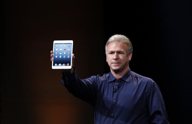 Apple senior vice president of worldwide marketing Philip Schiller introduces the new iPad mini during an Apple event in San Jose