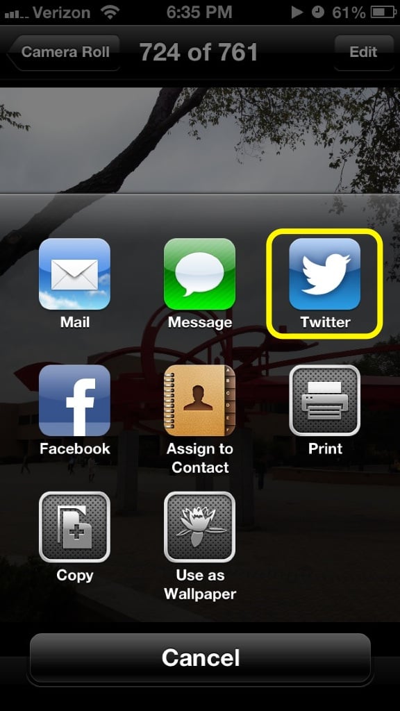 Twitter Photo Share