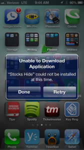 hide stock iphone apps