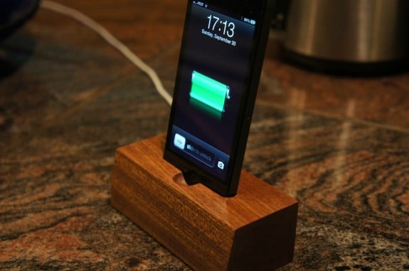 iPHone 5 wood dock on eBay