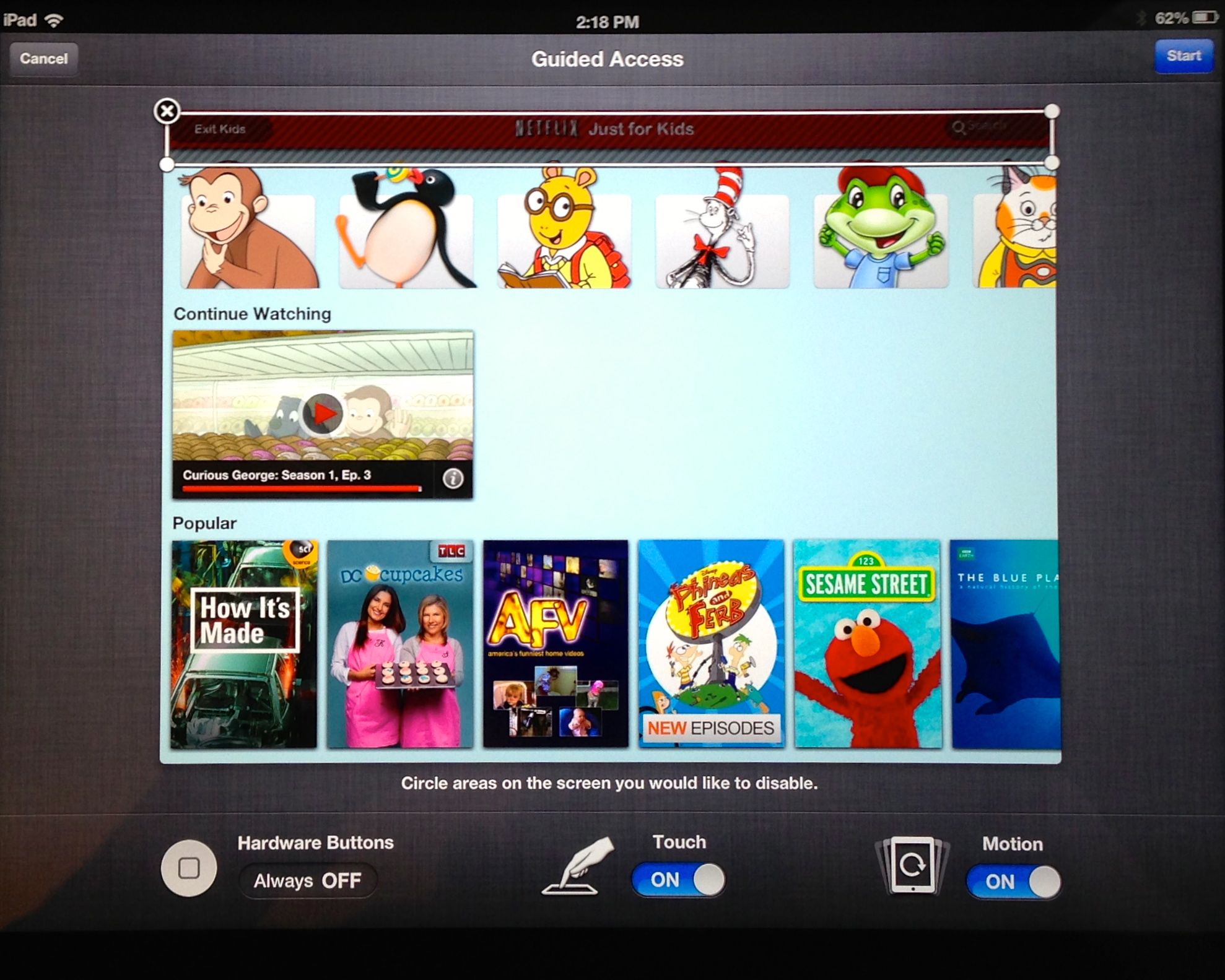 iPad kid Mode - Netflix for Kids
