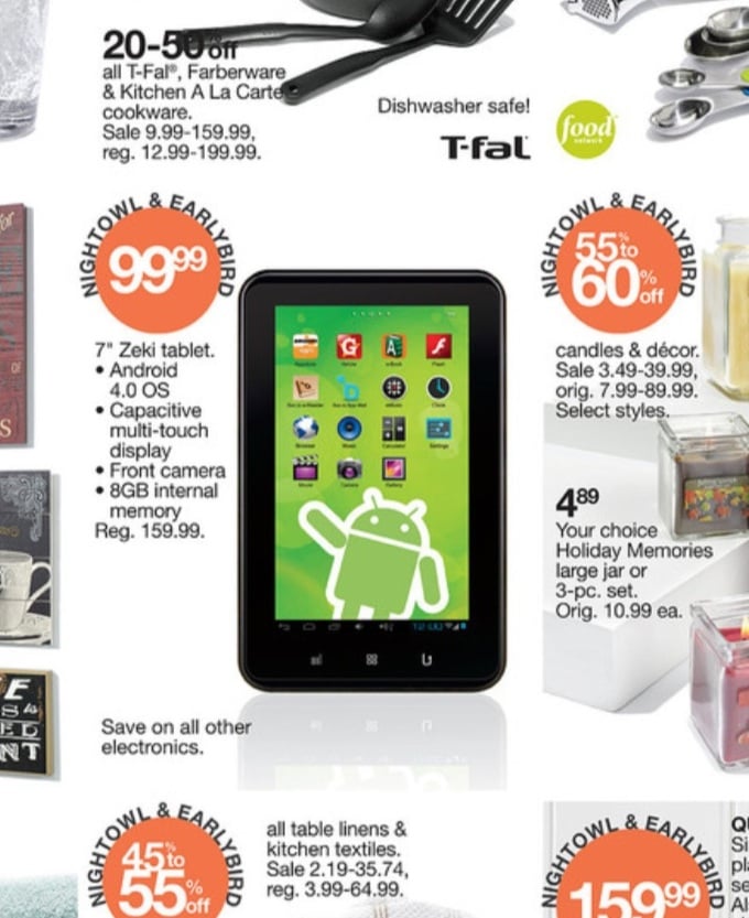 The End of Tablets is Near as Stores Like Kohl's Begin Selling Tablets