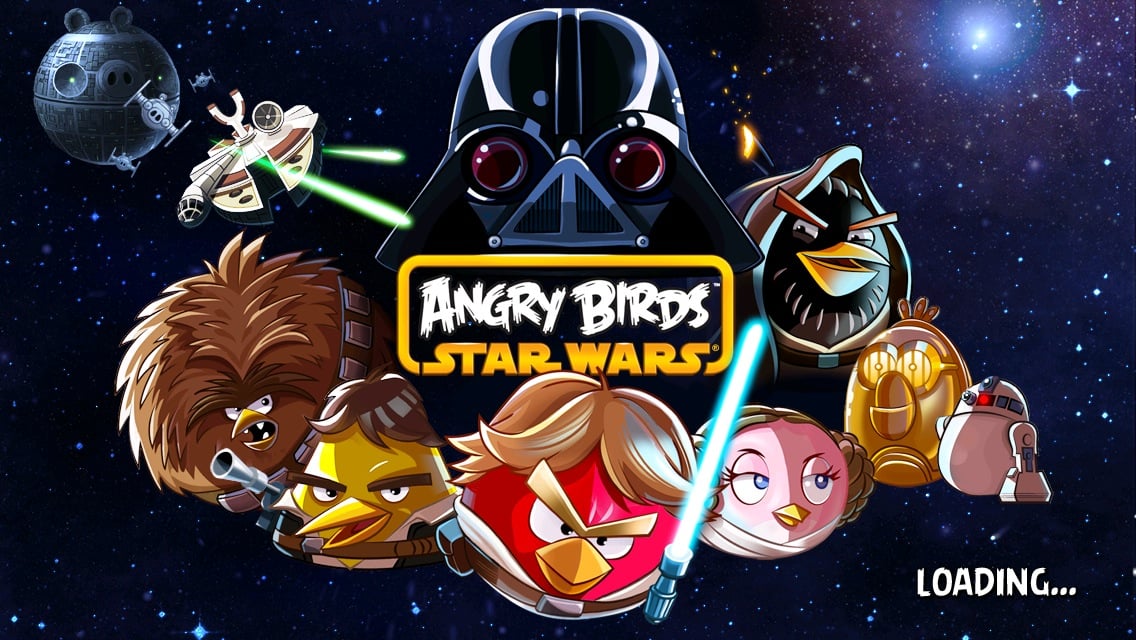 Angr Birds Star Wars main screen
