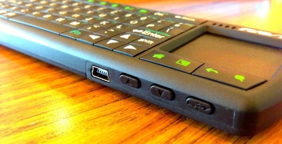 FAVI Bluetooth Tablet Keyboard side buttons
