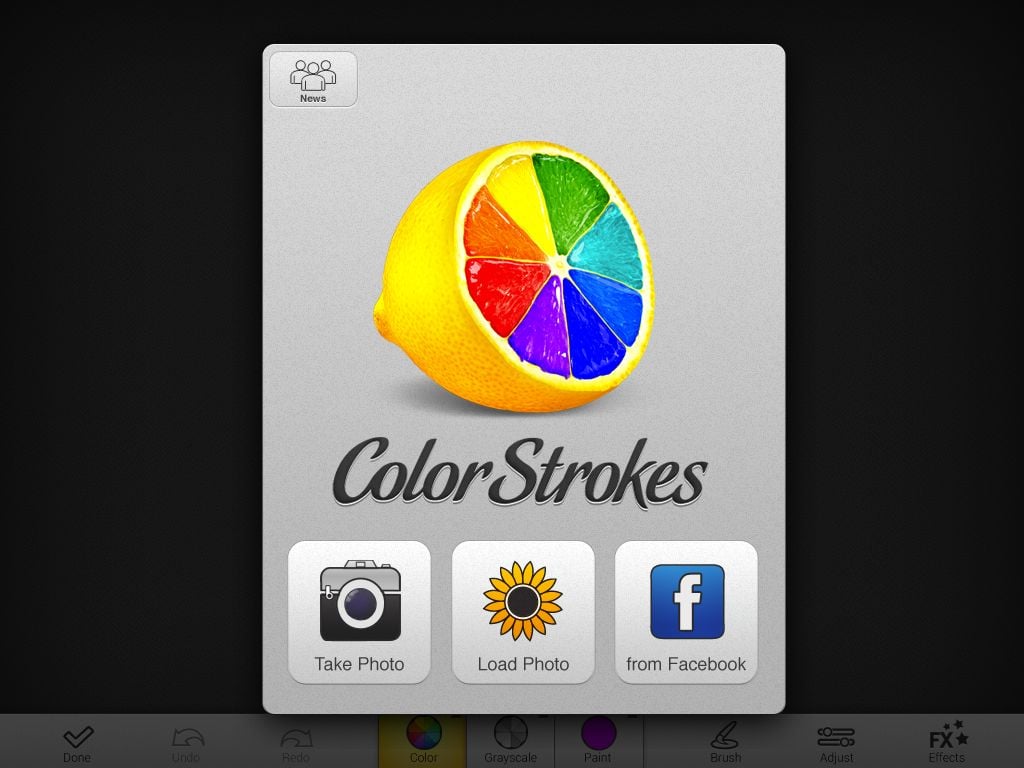 color strokes HD import screen