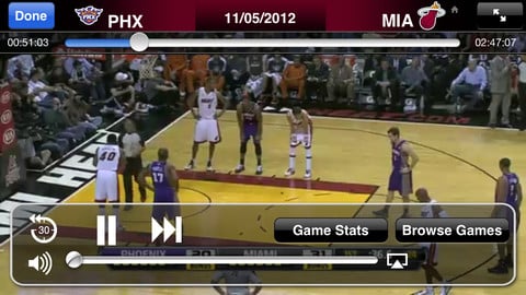 Live NBA on iPHone