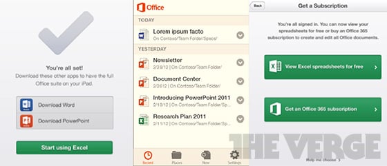 Microsoft Office Mobile for iPhone