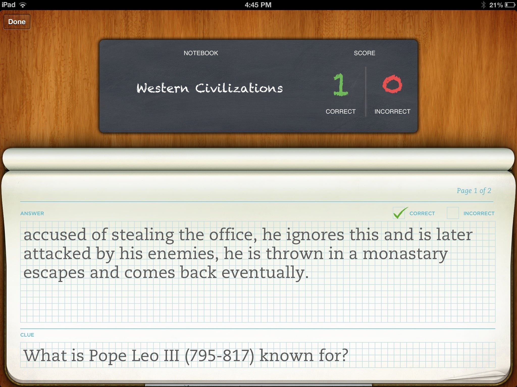 Example slide