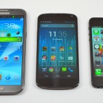Galaxy Note 2 vs iPhone 5 vs Nexus 4 - 01