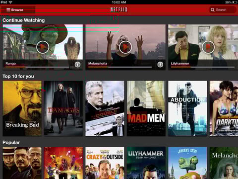 Netflix for iPad