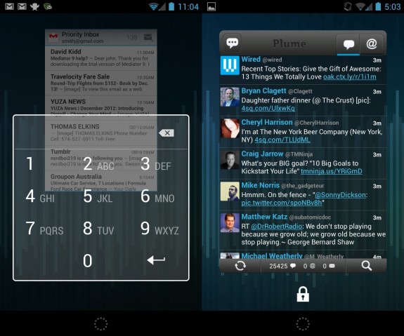 Nexus 4 Setup and Security Guide - Lock screen widget
