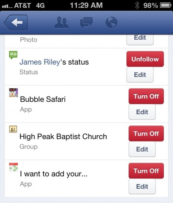 facebook-app-notifications turn off