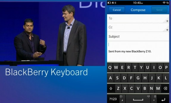 BlackBerry 10 keyboard demo