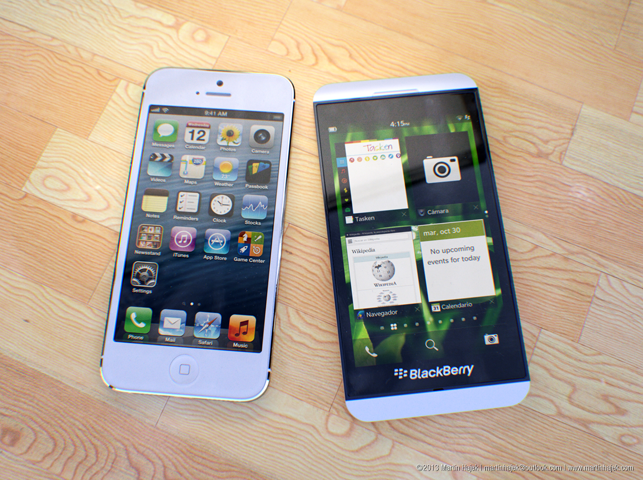BlackBerry Z10 vs iPhone 5 5 martinhajek