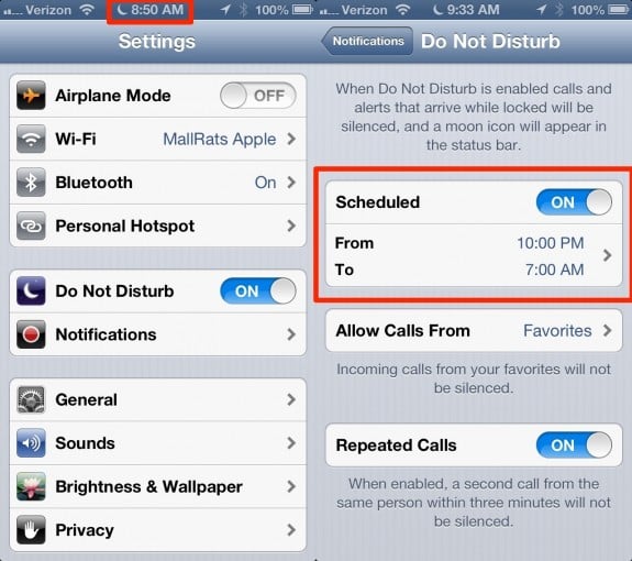 Do Not DIsturb Bug iOS 6 New Year 2013