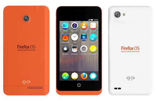 Firefox OS Developer Preview phones