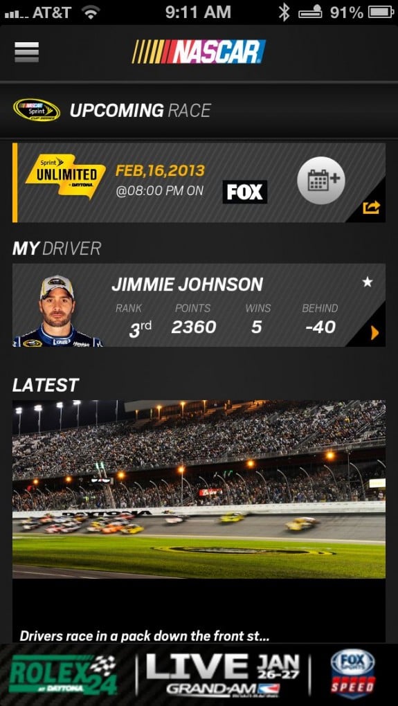 NASCAR Mobile 13 app