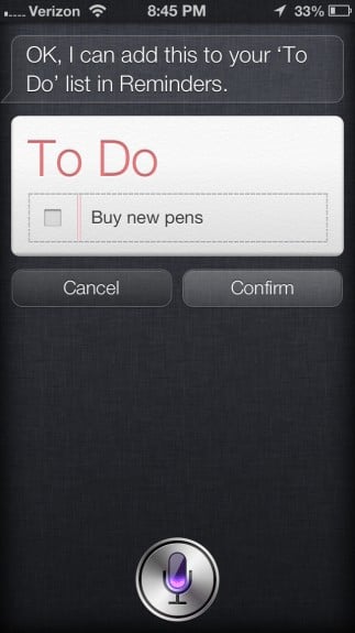 Siri Example