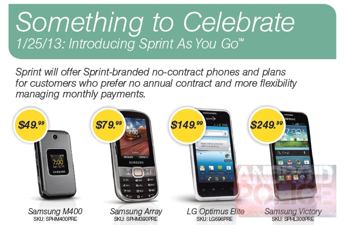 Sprint As You Go leak
